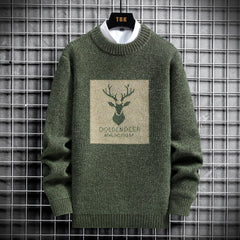 Men's Vintage Deer Print Sweaters