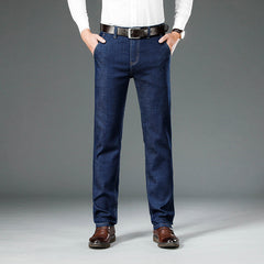 High Waist Relaxed Breathable Straight-Leg Jeans