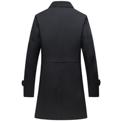 Men's Single-breasted Classic Trench Coat