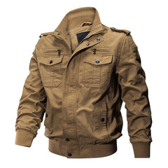 Men's Tactical Multi-Pocket Work Bomber Jacket