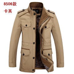 Men's Casual Large Size Cotton Windbreaker