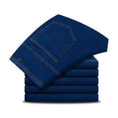 Men's Straight Fit Stretch Casual Jeans