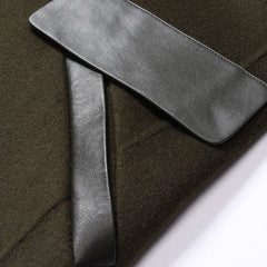 Men's double-sided woolen leather thermal coat