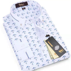 business casual printed shirt
