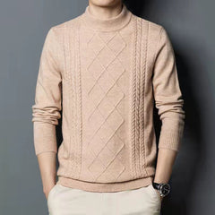 Turtleneck solid color sweater