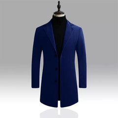 Winter Classic Solid Color Woolen Coat