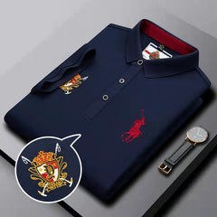 Cotton embroidered polo shirt