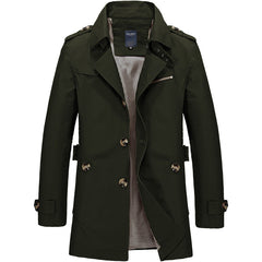 Men's Casual Cotton Windbreaker Jacket