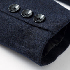 Men's Stand Collar Woolen Coat