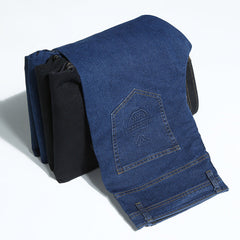 Men's Straight Fit Stretch Casual Jeans