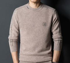 Men's New Warm Fashion Crew Neck Sweater