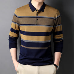 Men's cotton casual polo shirt