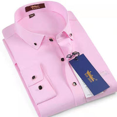 Business casual solid color shirt