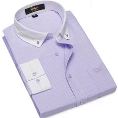 Business White Collar Gold Edge Shirt