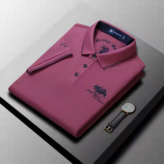Cotton business casual polo shirt