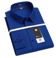 Cotton men's printed polka dot shirt