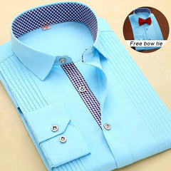 Men's Party Dress Shirt [Free Bow Tie]