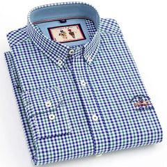 Plaid embroidered shirt