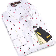 business casual printed shirt