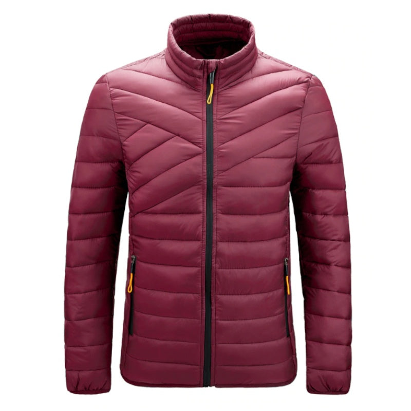 Light Padded O-Neck Jacket