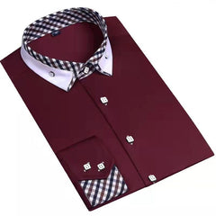 Business casual floral collar shirt