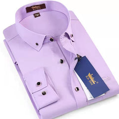 Business casual solid color shirt