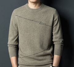 Men's New Warm Fashion Crew Neck Sweater