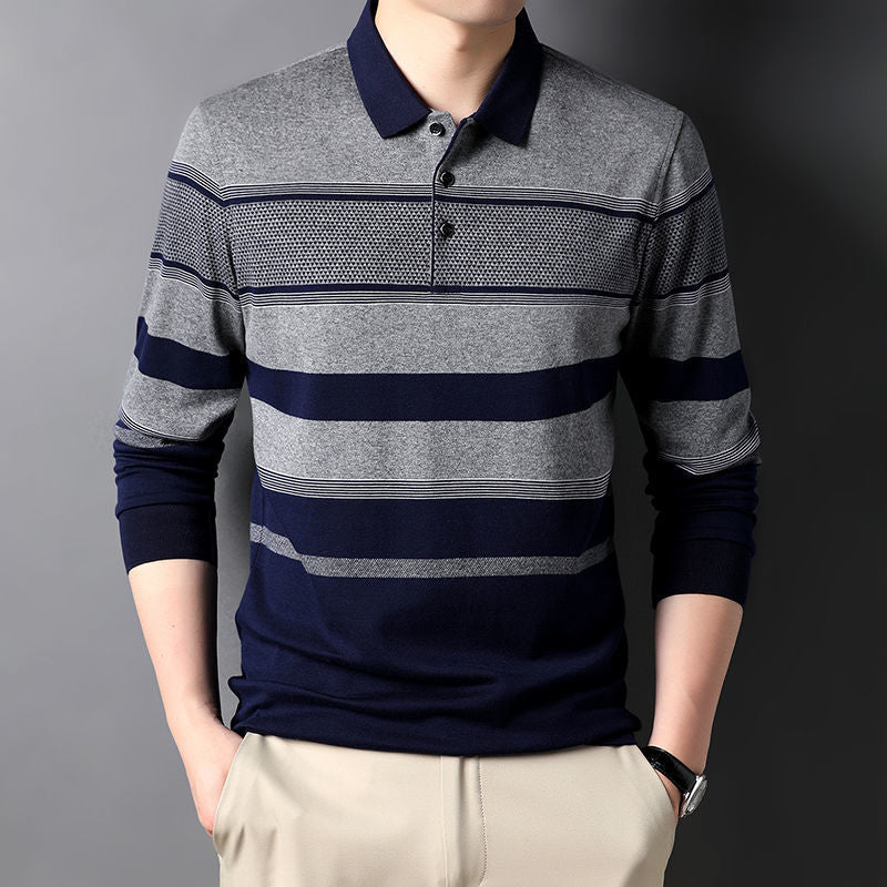 Men's cotton casual polo shirt