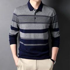Men's cotton casual polo shirt