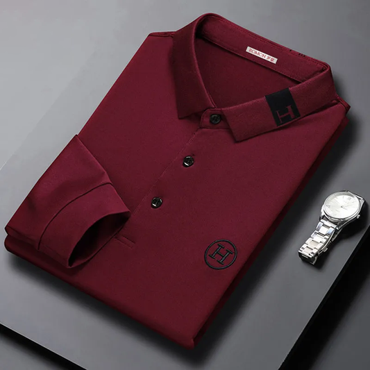 Simple lapel polo shirt