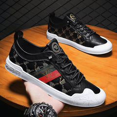 Men's New All-match Genuine Leather Casual White Shoes