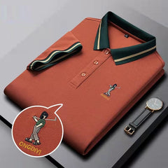 2022 new business casual lapel polo shirt