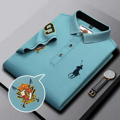 Cotton embroidered polo shirt