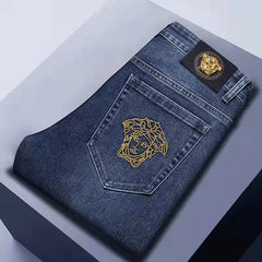Embroidered Casual Jeans