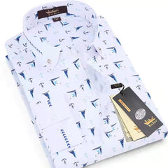 business casual printed shirt