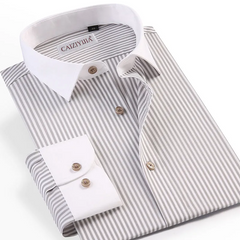 Casual business striped shirt