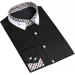 Business casual floral collar shirt