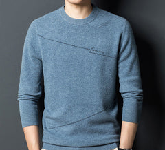 Men's New Warm Fashion Crew Neck Sweater