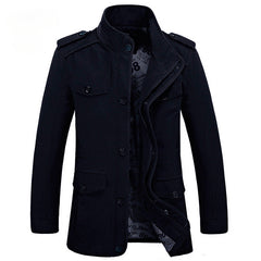Men's Casual Large Size Cotton Windbreaker