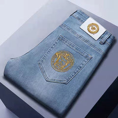 Embroidered Casual Jeans