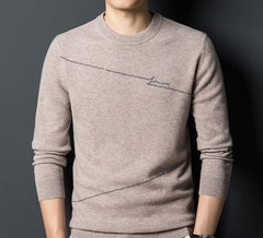 Men's New Warm Fashion Crew Neck Sweater