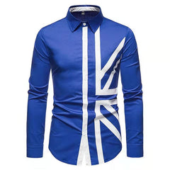 Fashion casual color matching  shirt