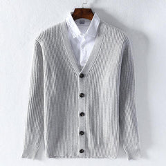 2022 Men's Autumn And Winter V-Neck Solid Color Sweater [ 5 Colors]