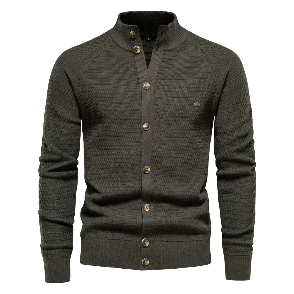 Men's Business Cotton Sweater Knit Cardigan