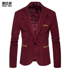 New Fashion Men's Casual Corduroy Blazer