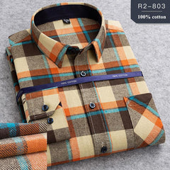 100% Cotton Men's Plaid Shirt