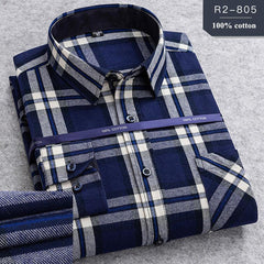 100% Cotton Men's Plaid Shirt