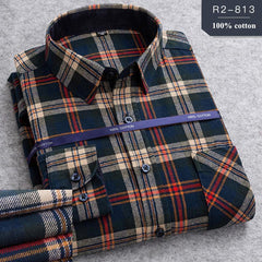 100% Cotton Men's Plaid Shirt