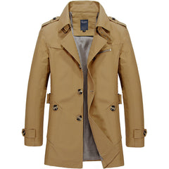 Men's Casual Cotton Windbreaker Jacket