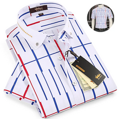 Men's printed business shirt